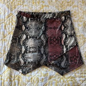 Snakeskin Skort